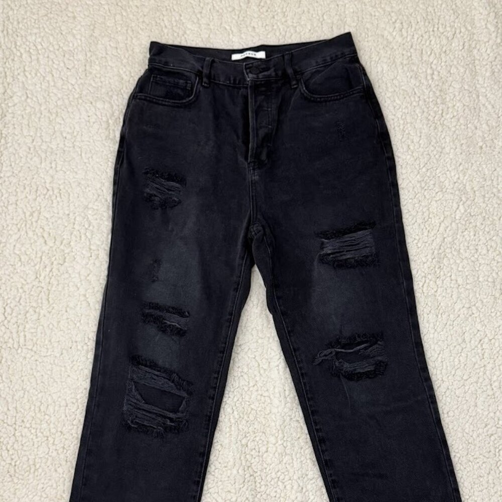 PacSun Black Ripped Jeans - High Rise Straight